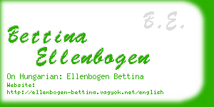 bettina ellenbogen business card